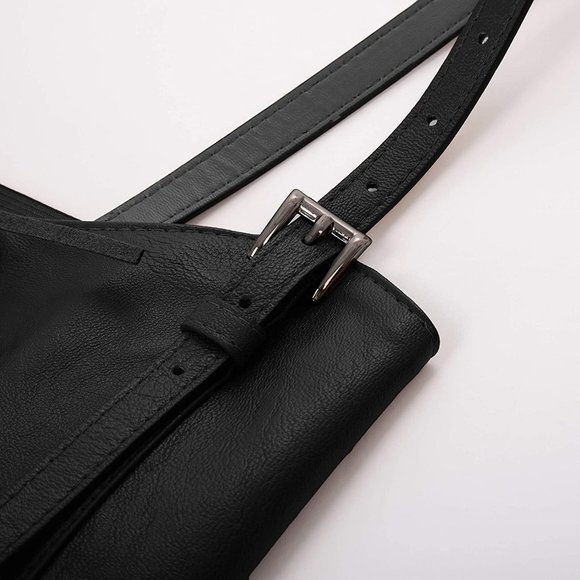 Women Elastic Faux Leather Belt Fashion